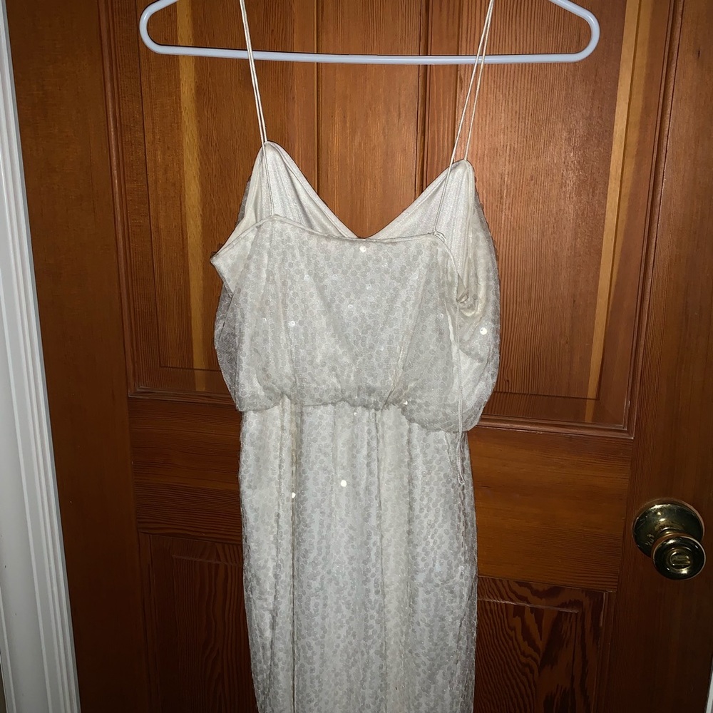 Sparkly white dress